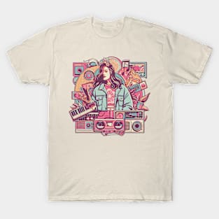 Music Woman Retro style 90s T-Shirt